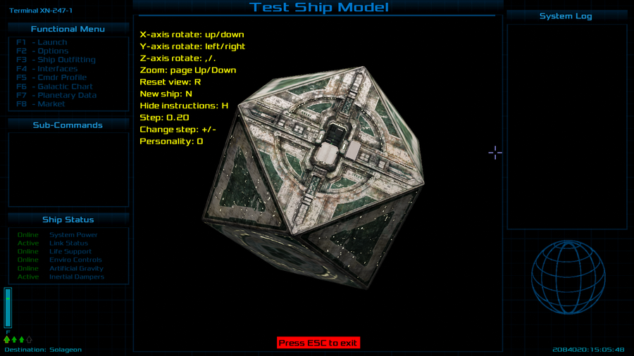 Test Ship Model - Elite Wiki